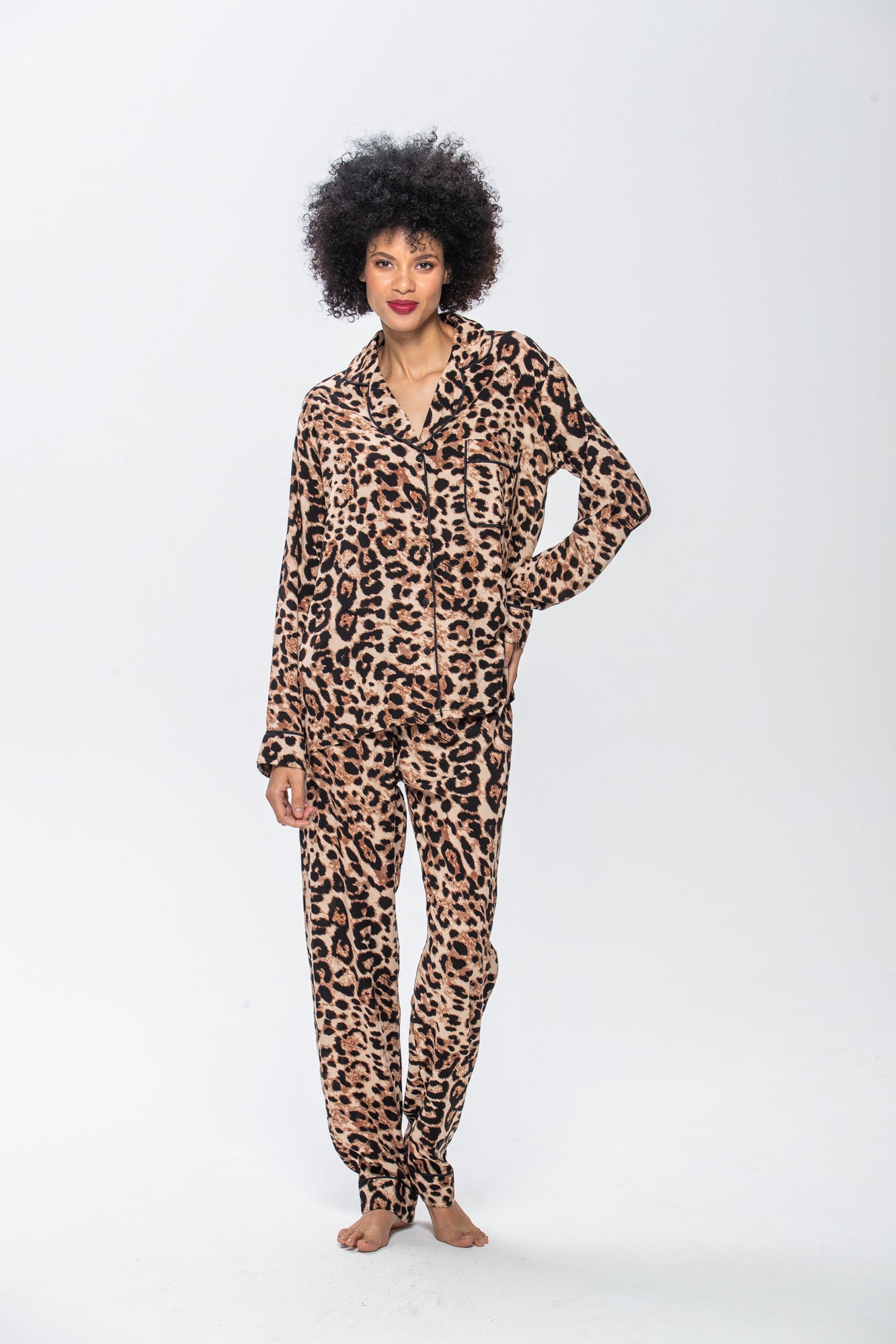 Long Pyjama Set - Animal Print