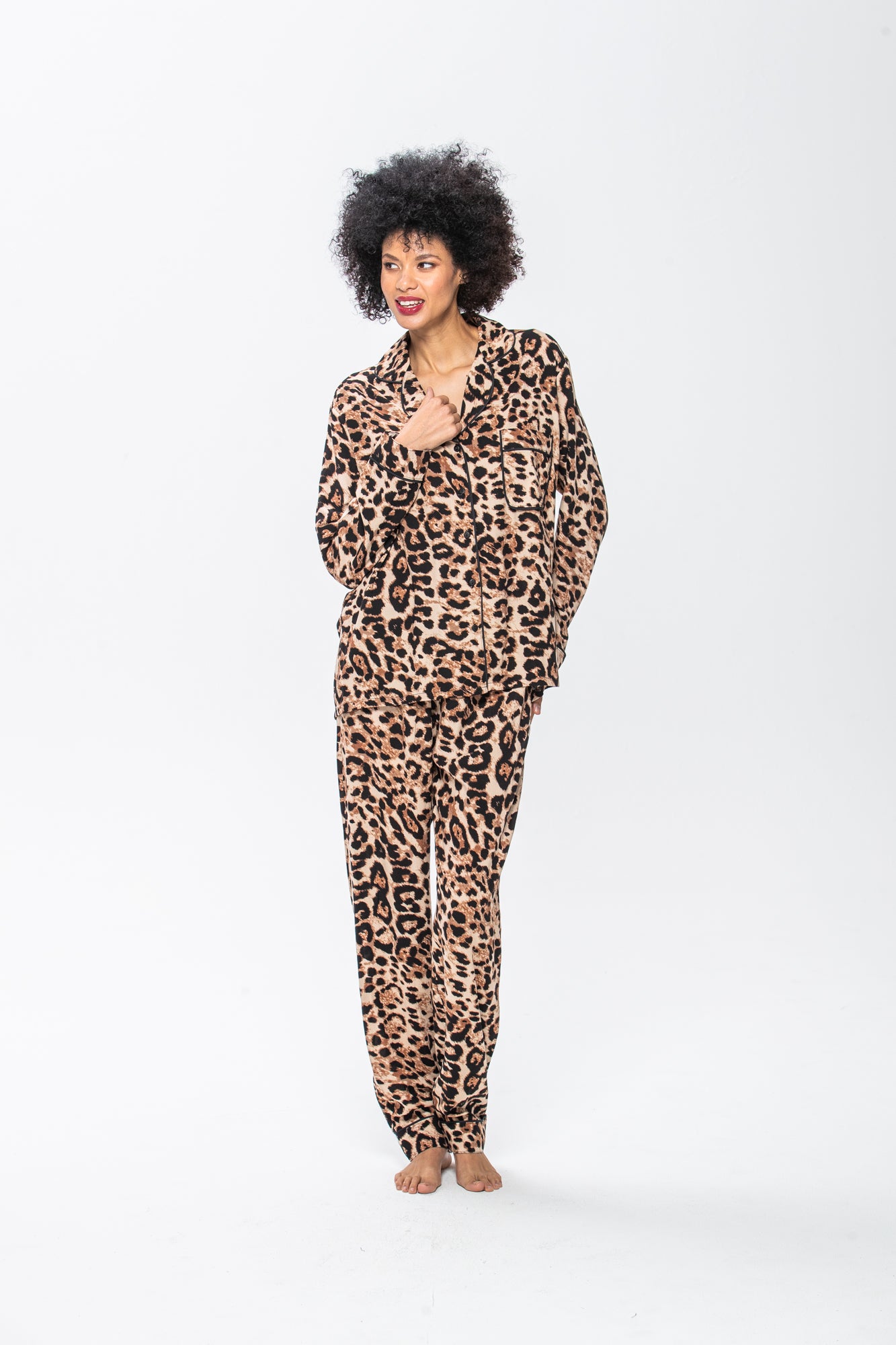 Long Pyjama Set - Animal Print