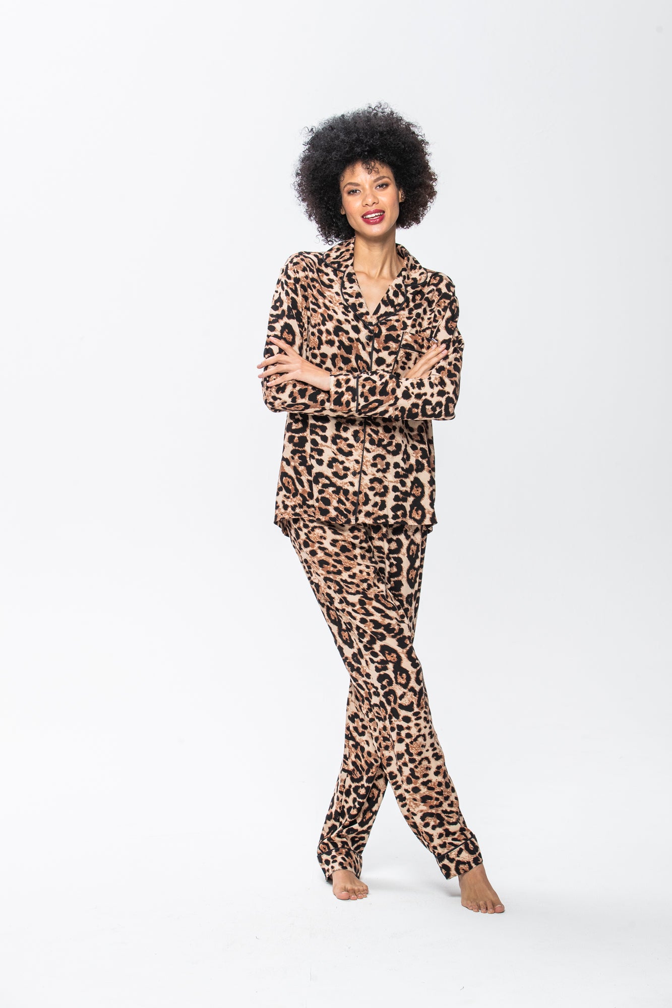 Long Pyjama Set - Animal Print