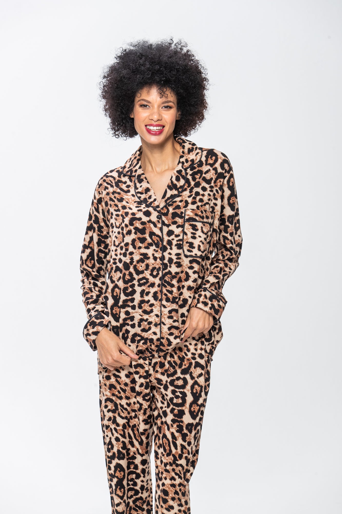 Long Pyjama Set - Animal Print