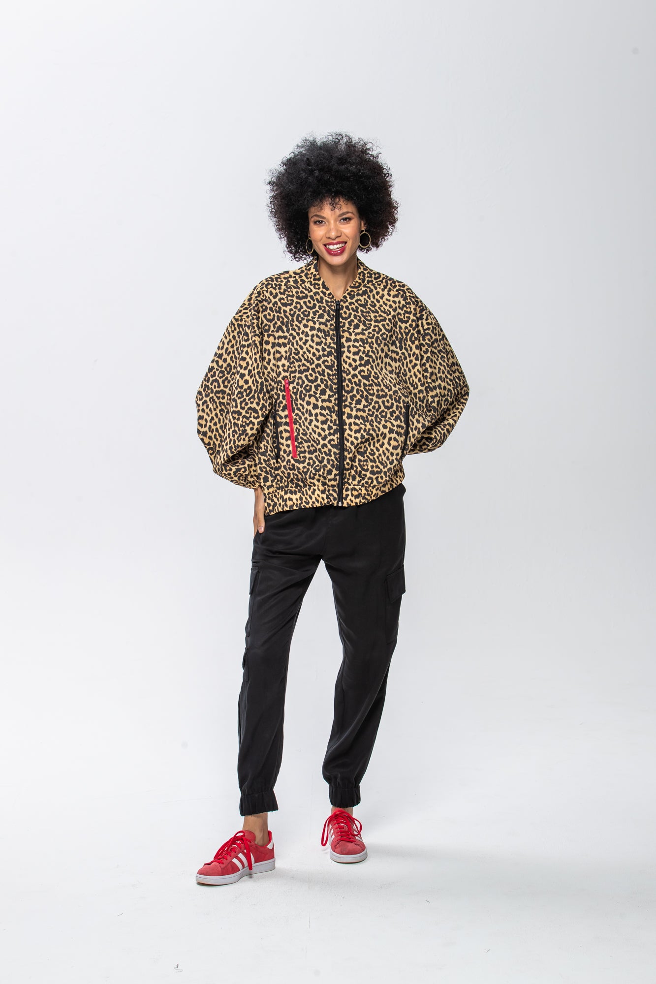 Josephine Bomber Jacket - Animal Print