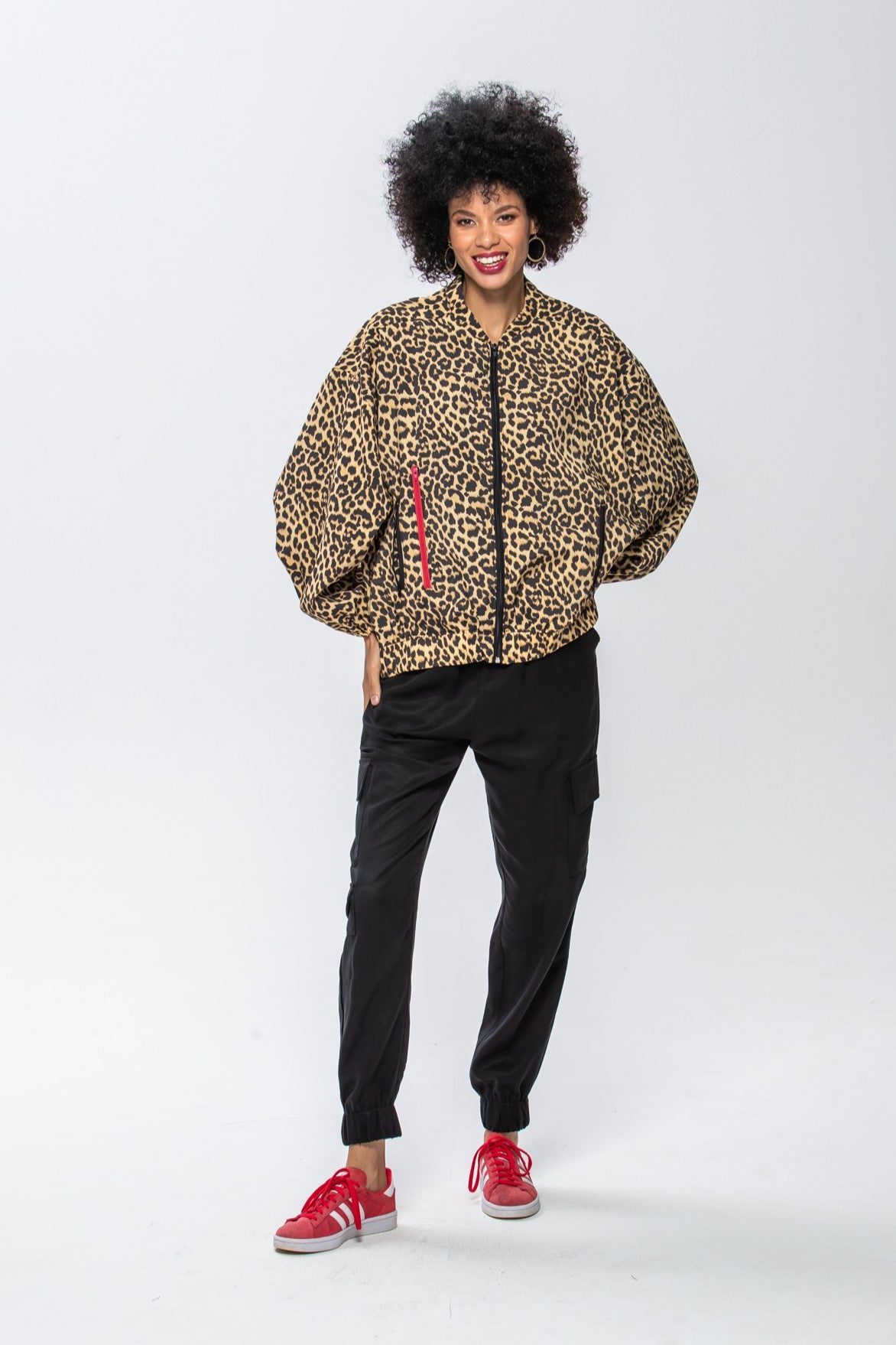 Josephine Bomber Jacket - Animal Print