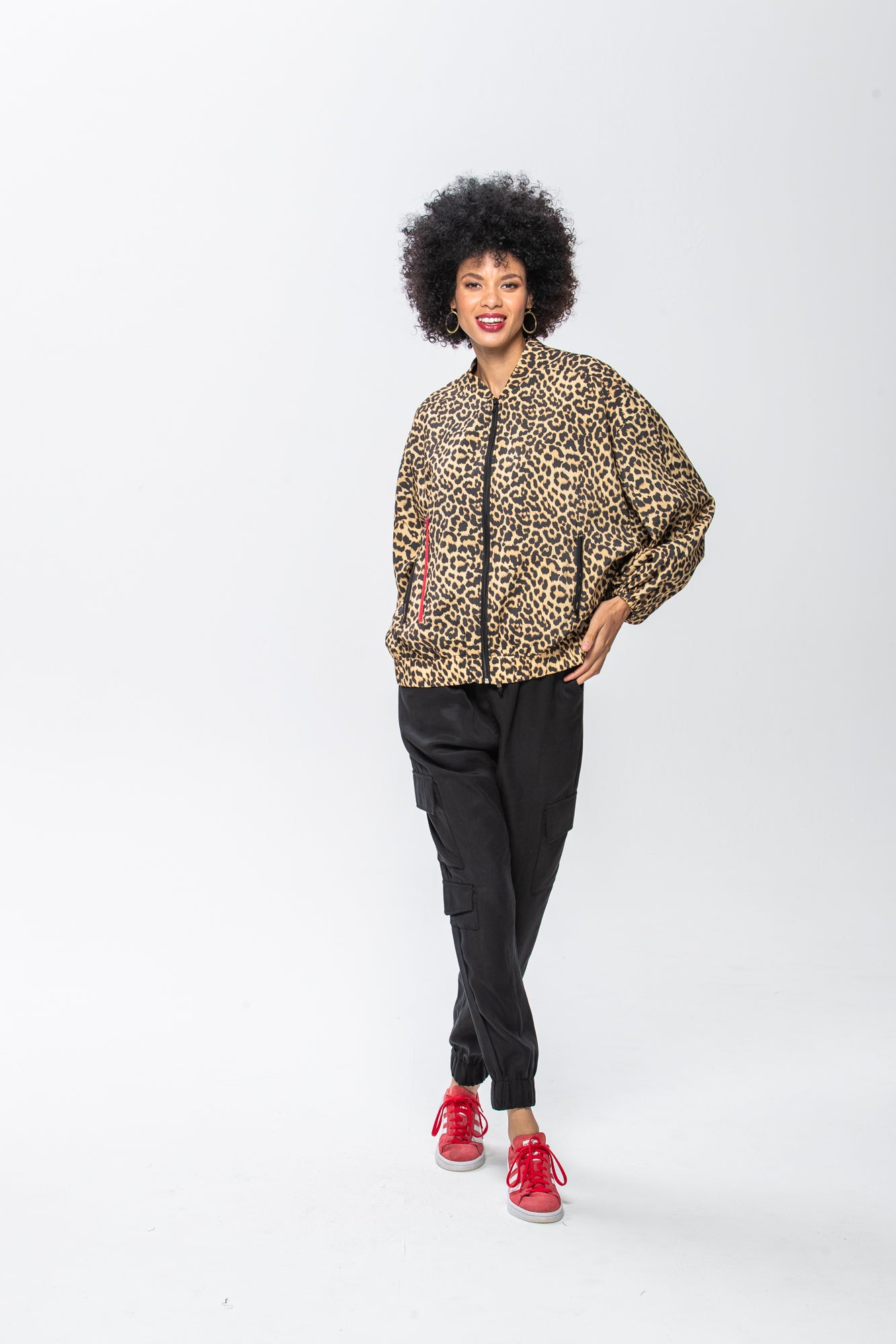 Josephine Bomber Jacket - Animal Print