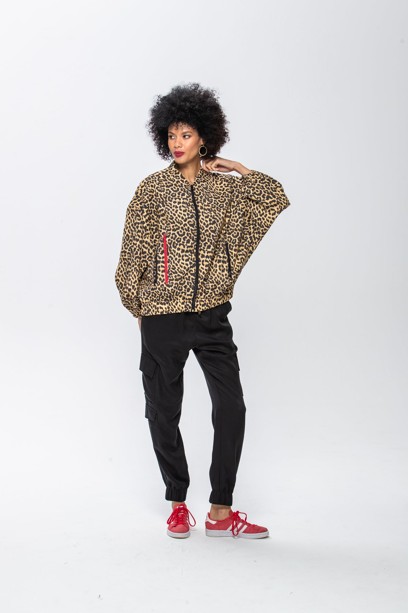 Josephine Bomber Jacket - Animal Print