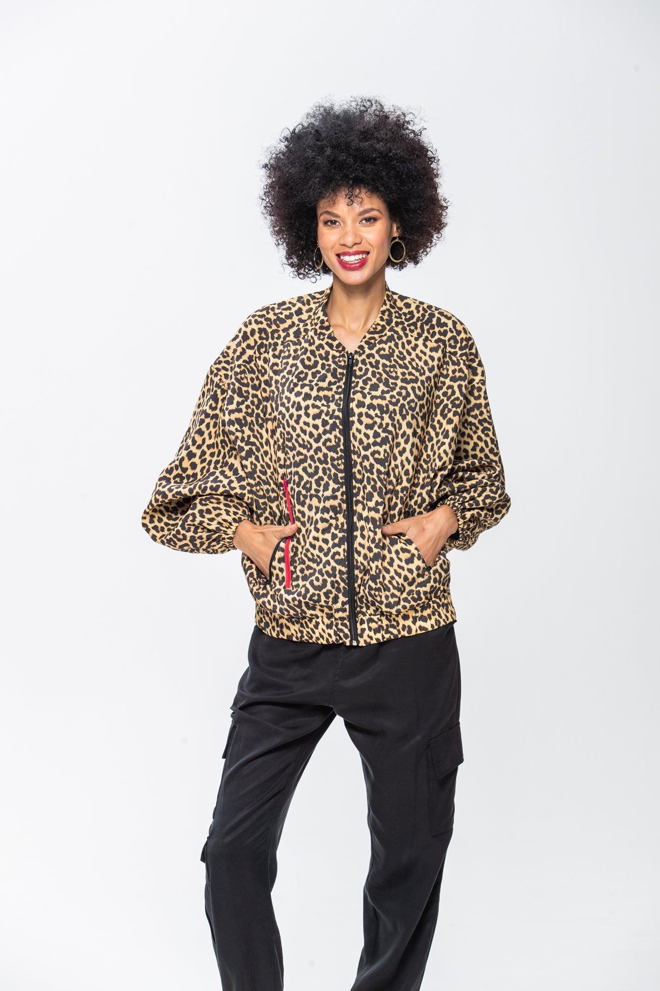 Josephine Bomber Jacket - Animal Print