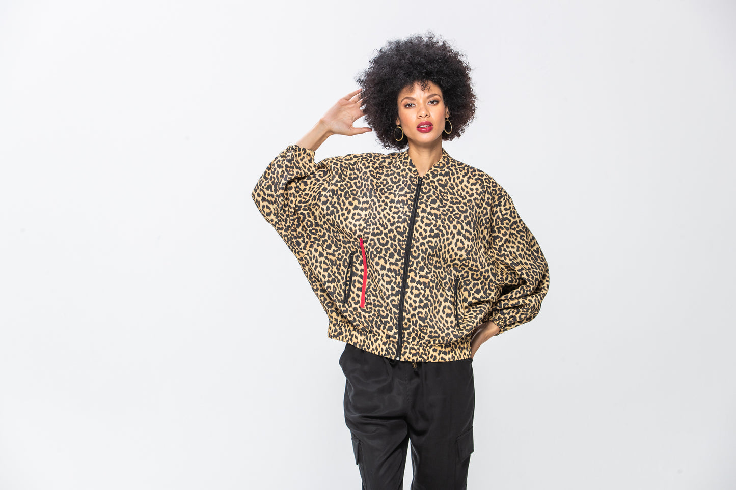 Josephine Bomber Jacket - Animal Print