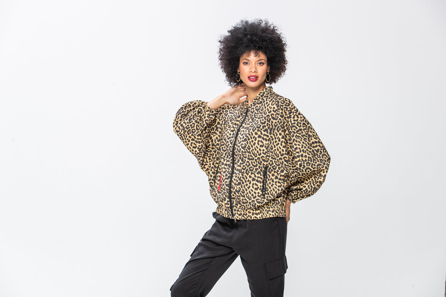 Josephine Bomber Jacket - Animal Print