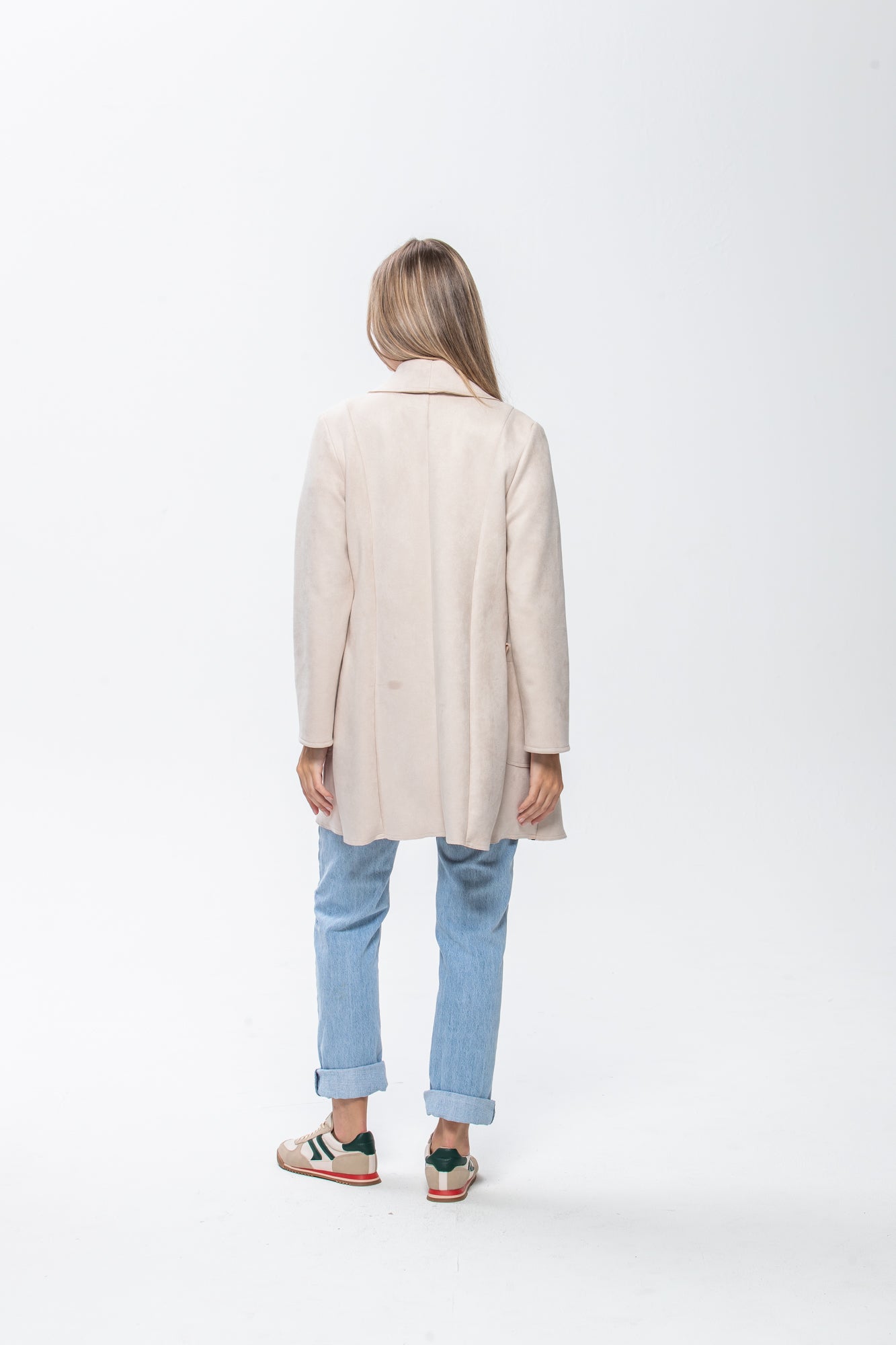 Kate Waterfall Coat - Creme