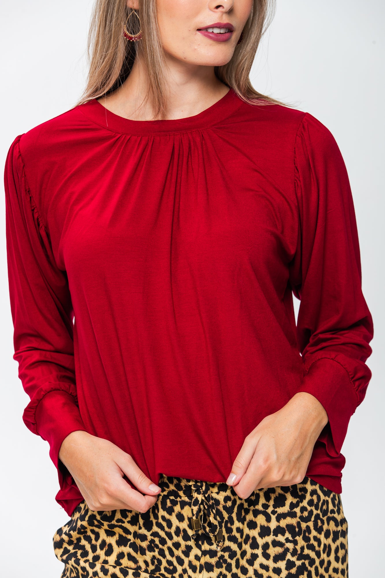 Aspen Winter Tee - Lava Red