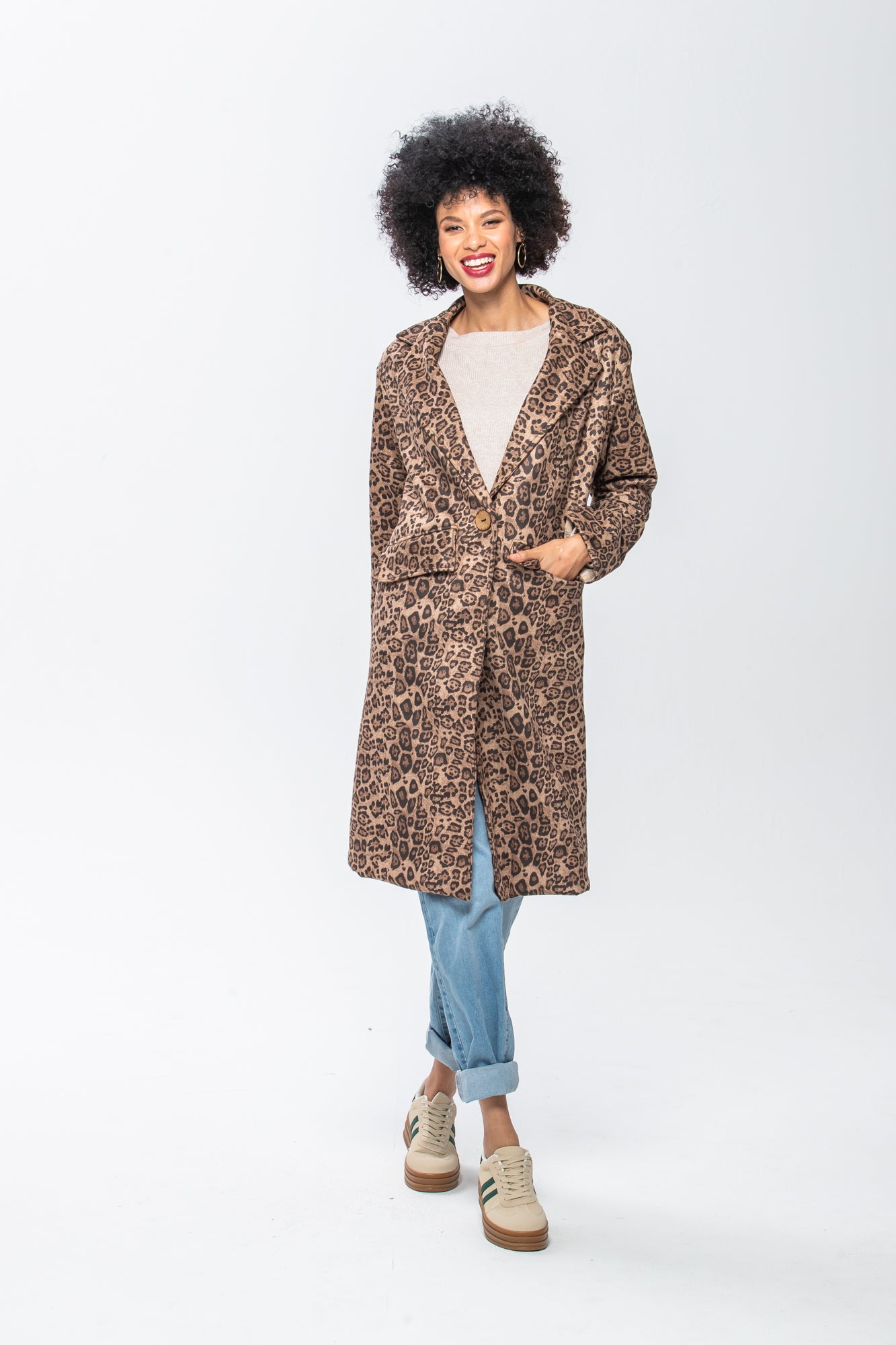 Naomi Coat - Animal Print