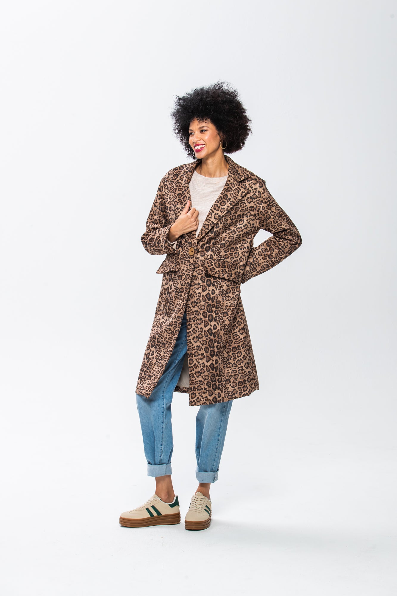 Naomi Coat - Animal Print