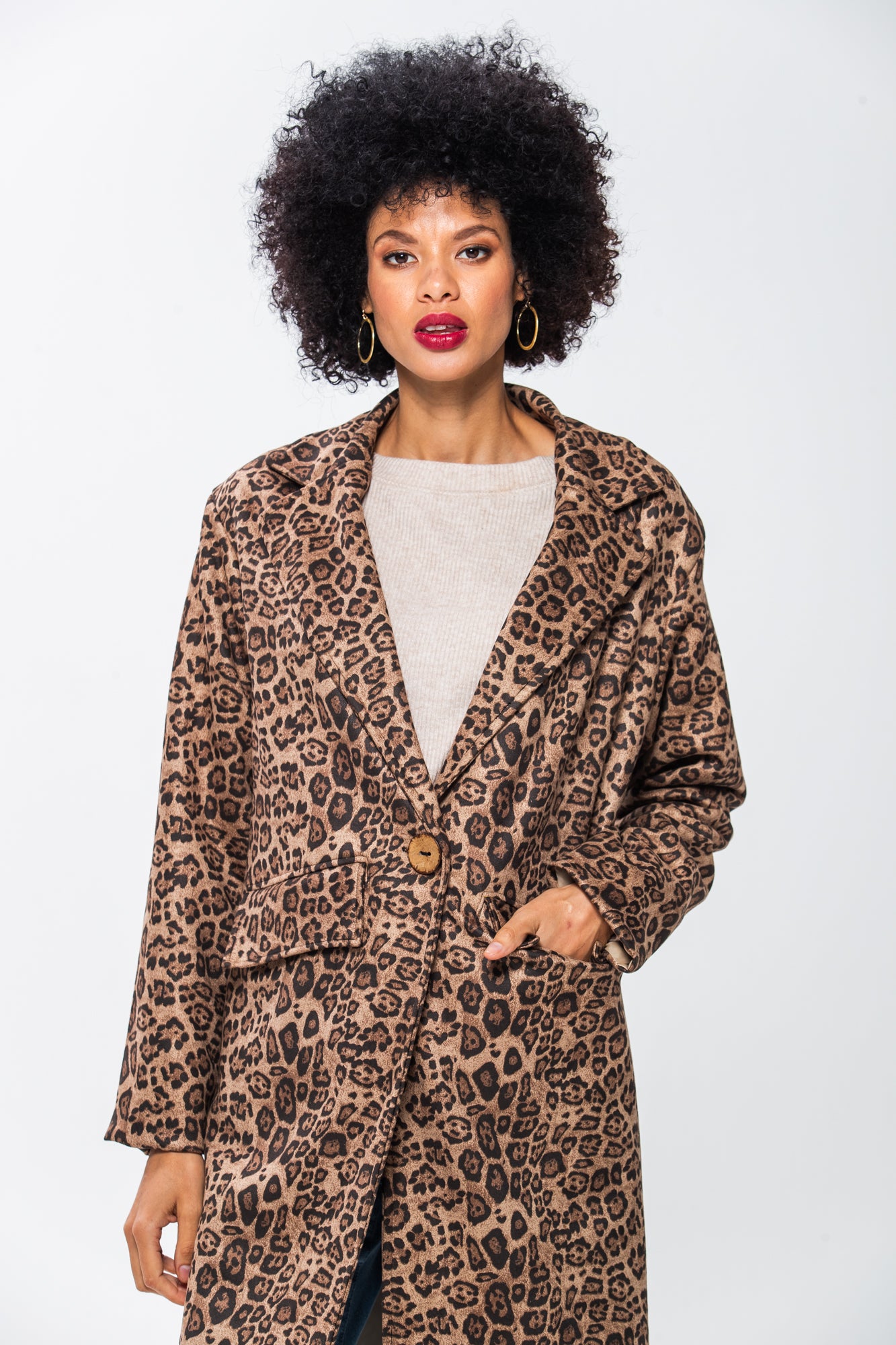 Naomi Coat - Animal Print
