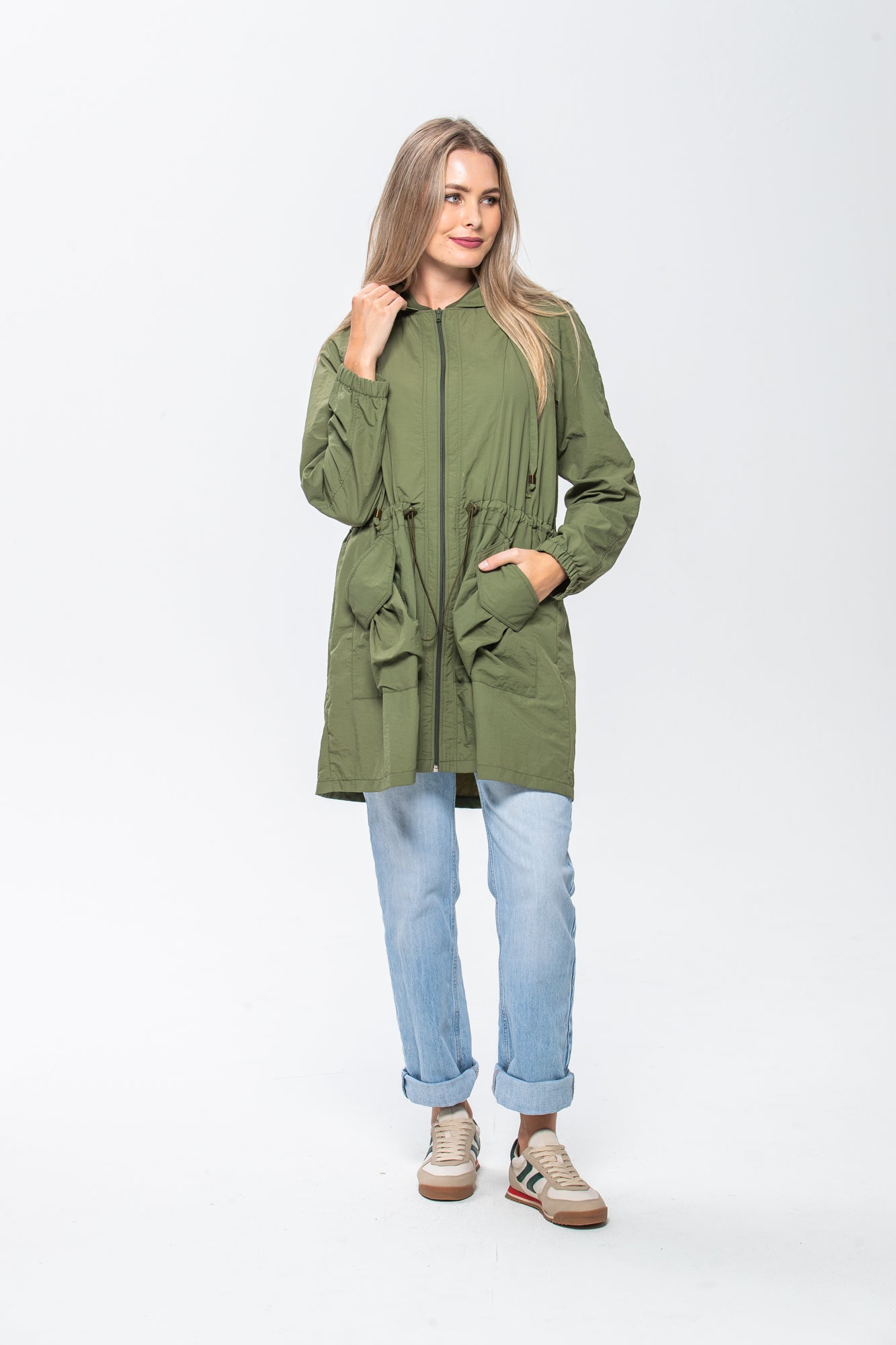 The Sofia Raincoat - Khaki