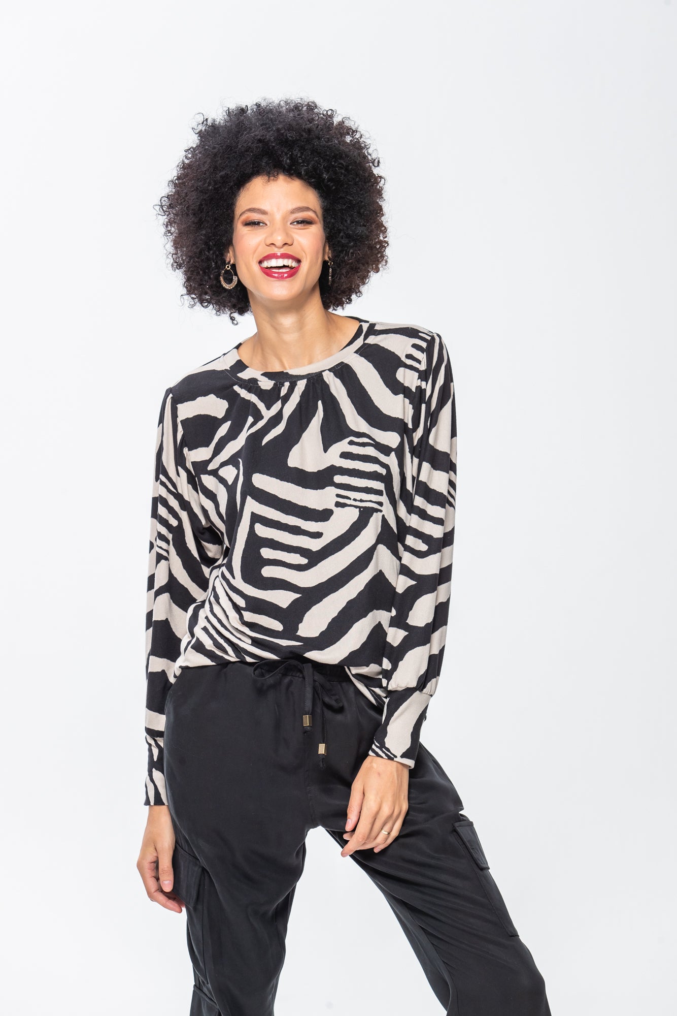 Aspen Winter Knit - Creme & Black