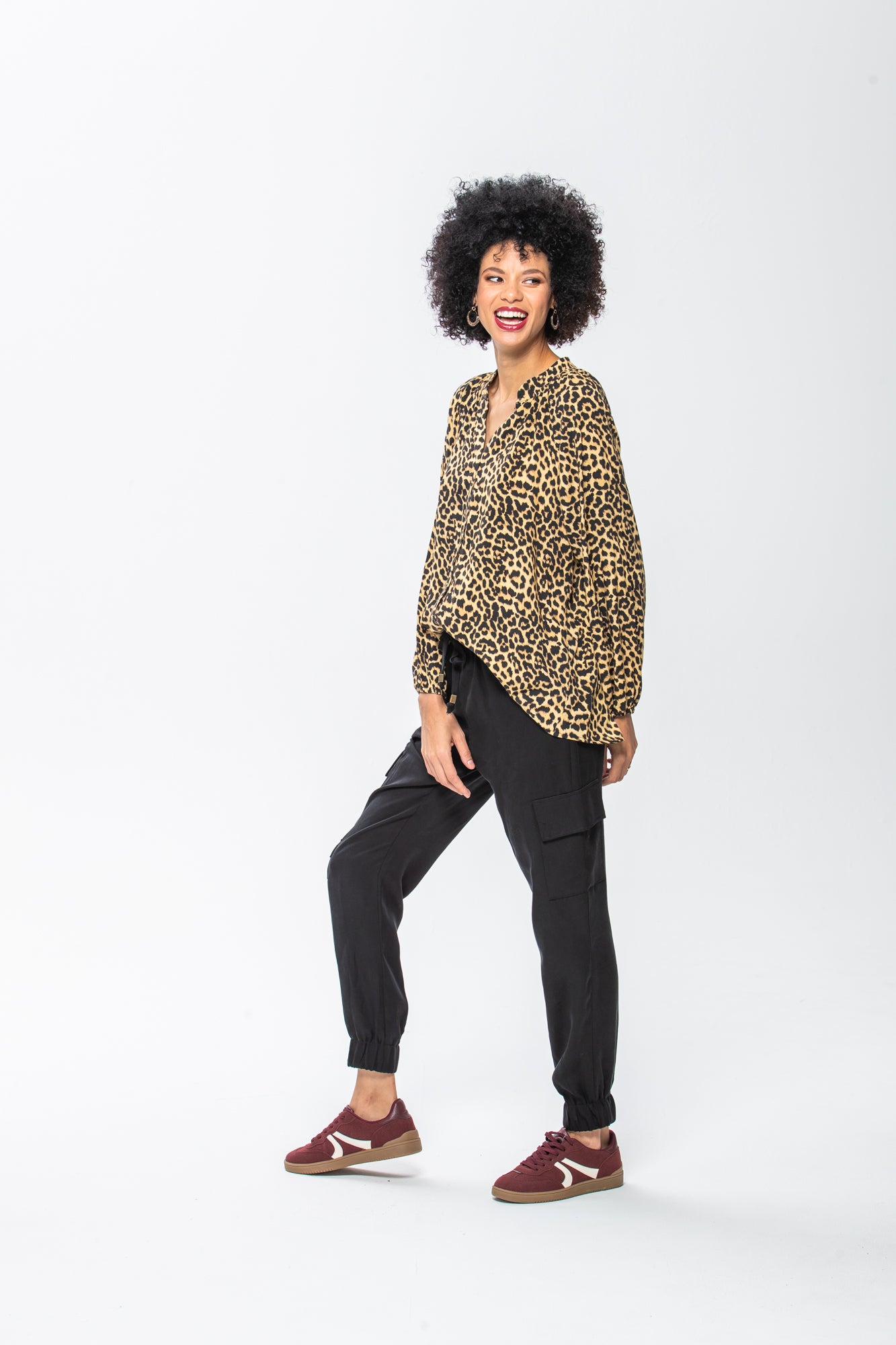 Emma Winter Shirt - Animal Print