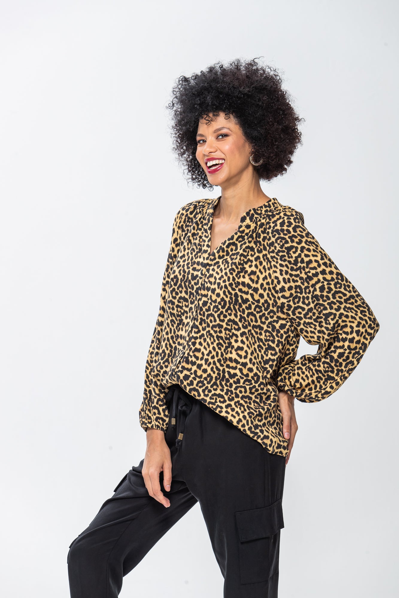 Emma Winter Shirt - Animal Print