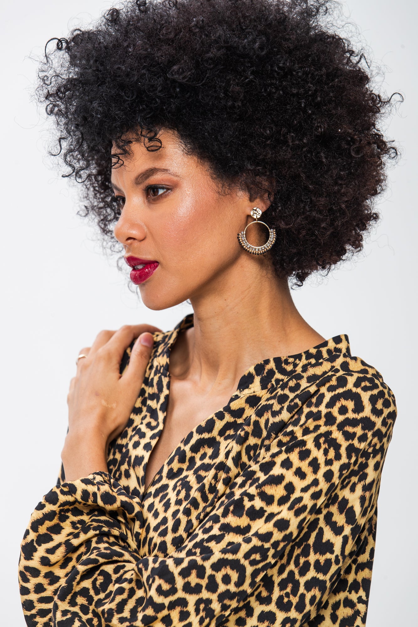 Emma Winter Shirt - Animal Print