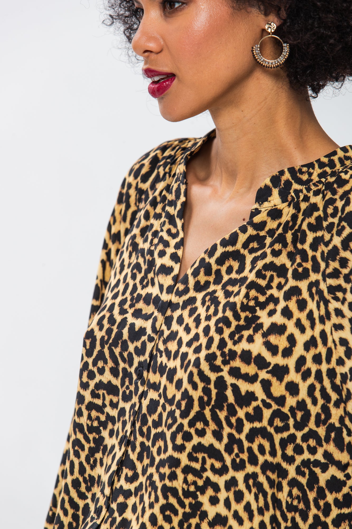 Emma Winter Shirt - Animal Print
