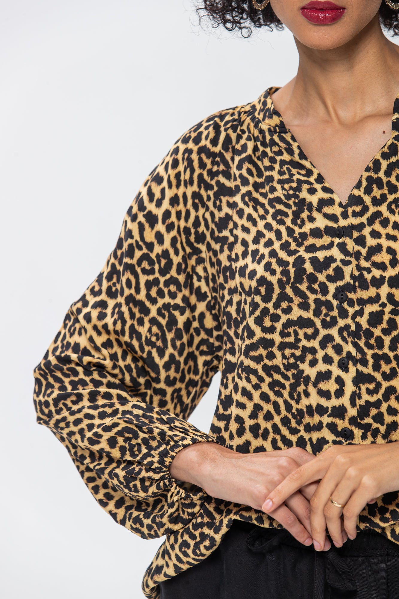 Emma Winter Shirt - Animal Print