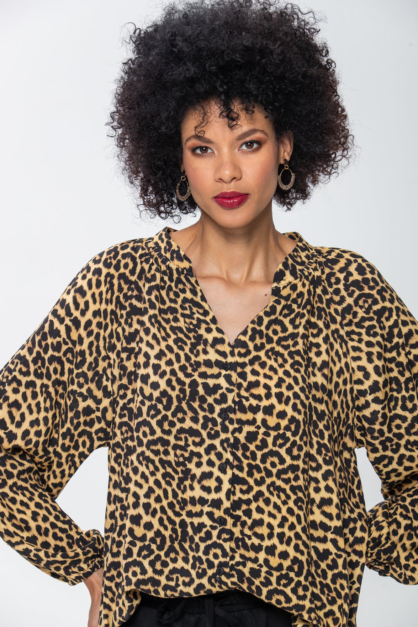 Emma Winter Shirt - Animal Print
