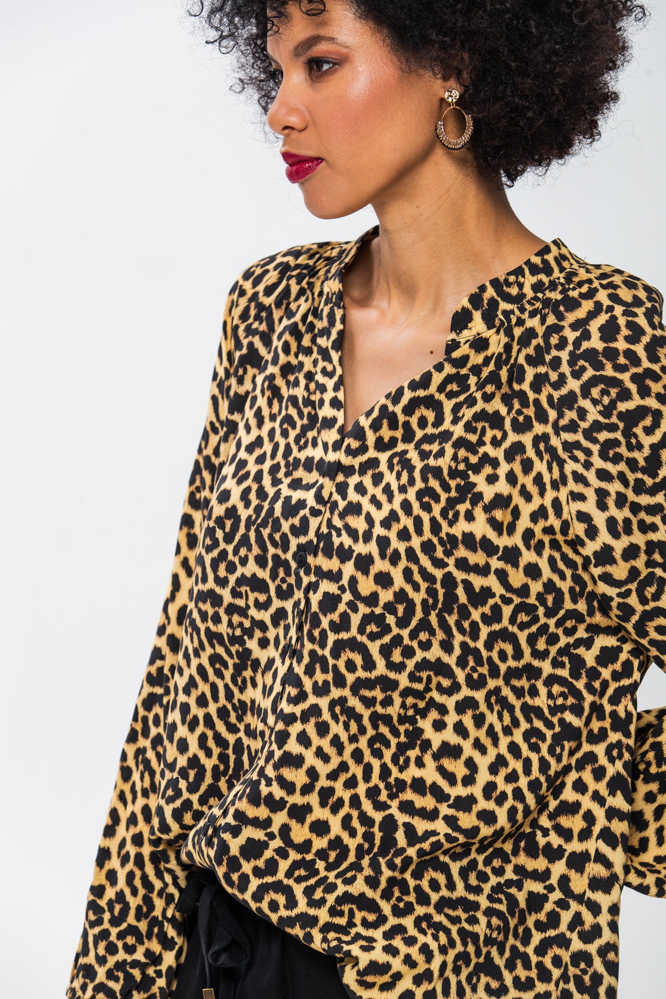 Emma Winter Shirt - Animal Print