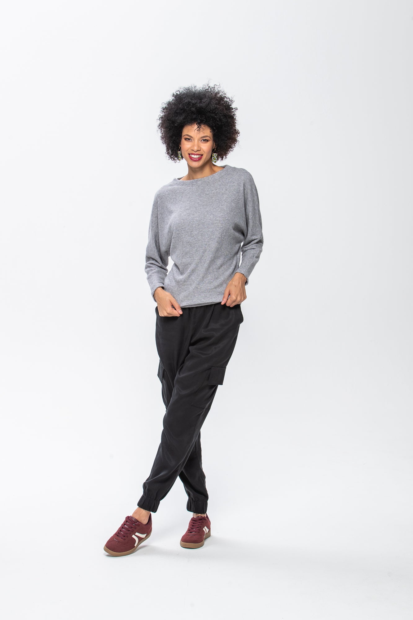 Grace Winter Knit - Grey Melange