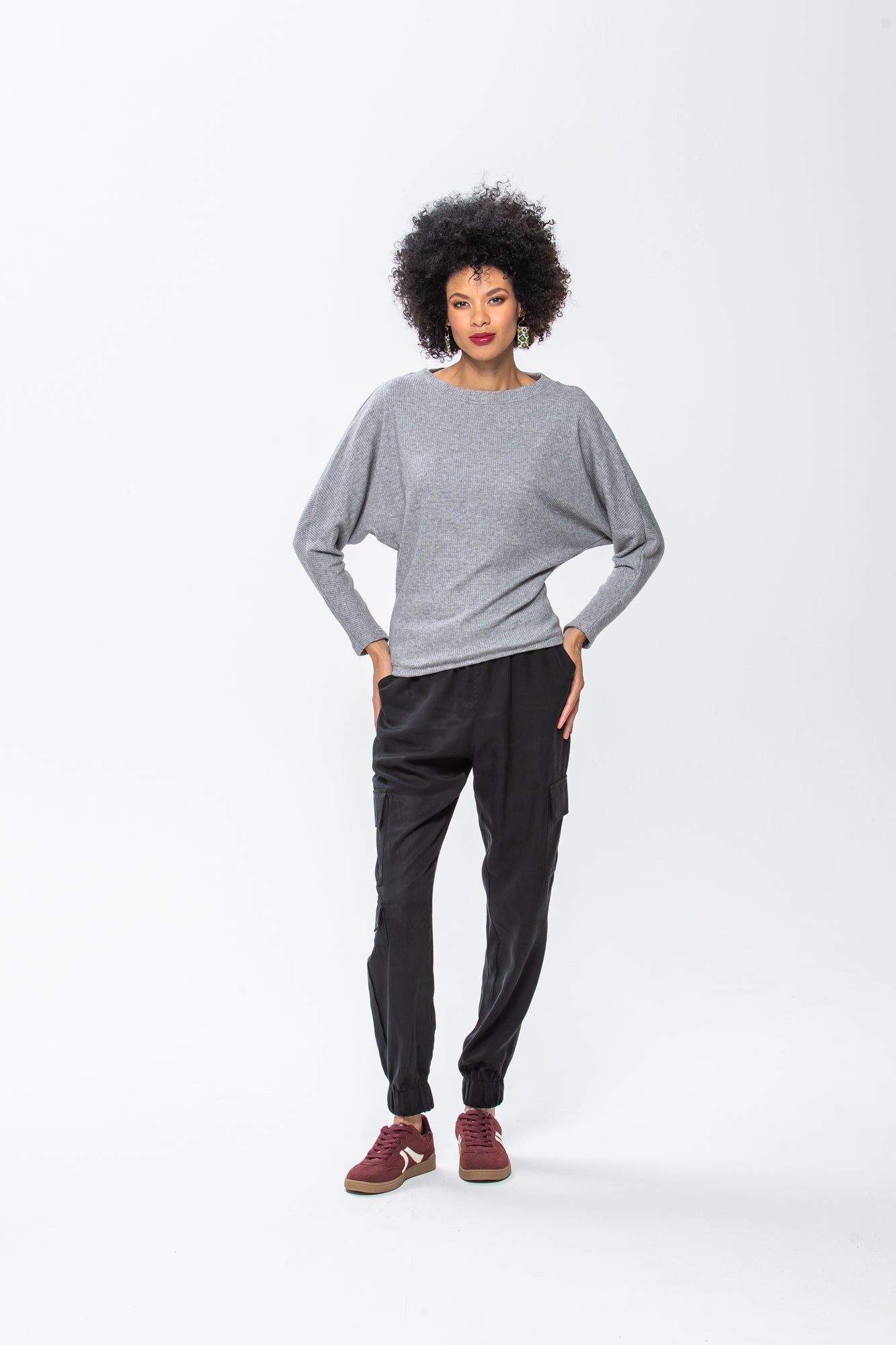 Grace Winter Knit - Grey Melange