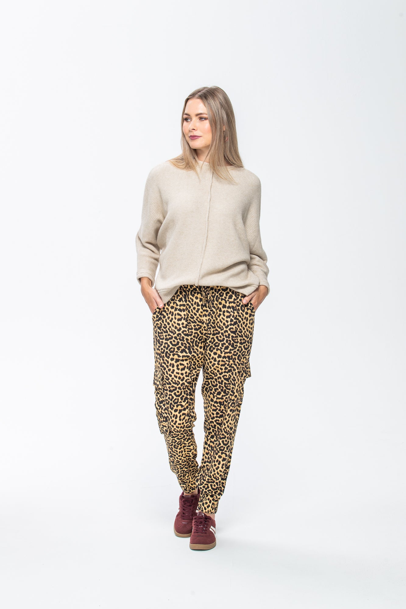 Boston Cargo Pants - Animal Print