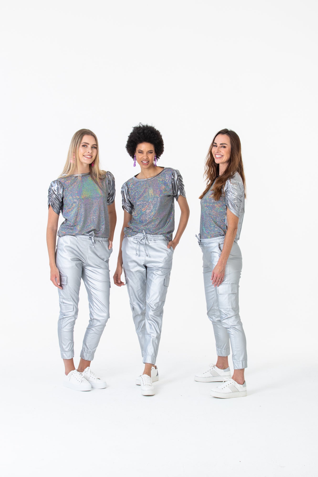 Boston Cargo Pants - Silver