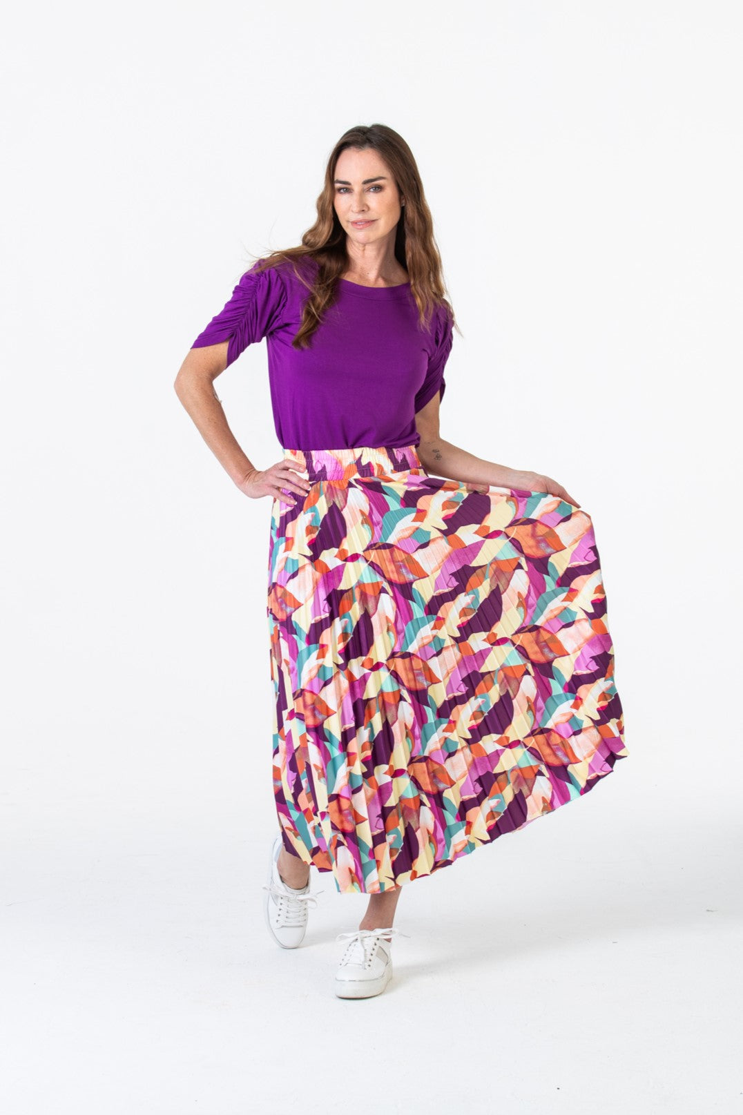 London Sunray skirt - Shades of Lilac