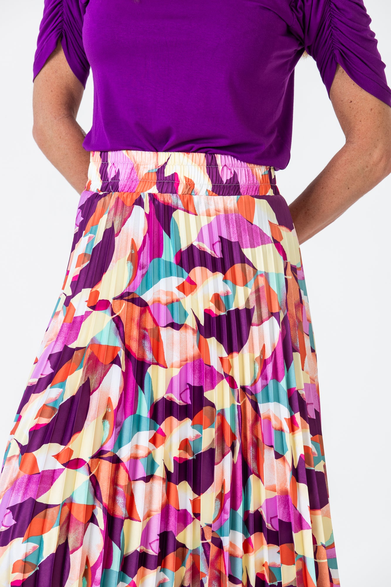 London Sunray skirt - Shades of Lilac
