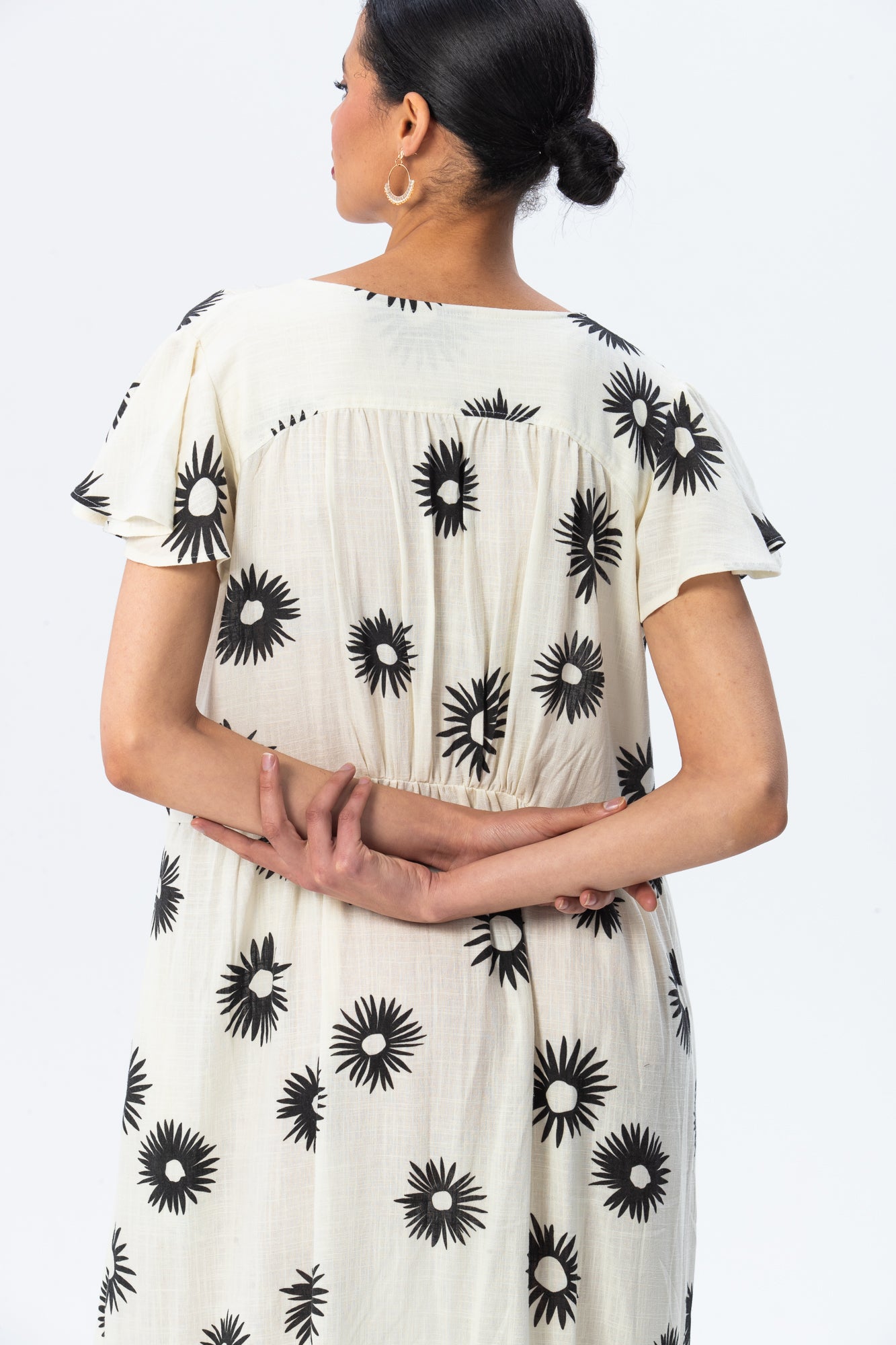 Riveria Dress - Creme and Black