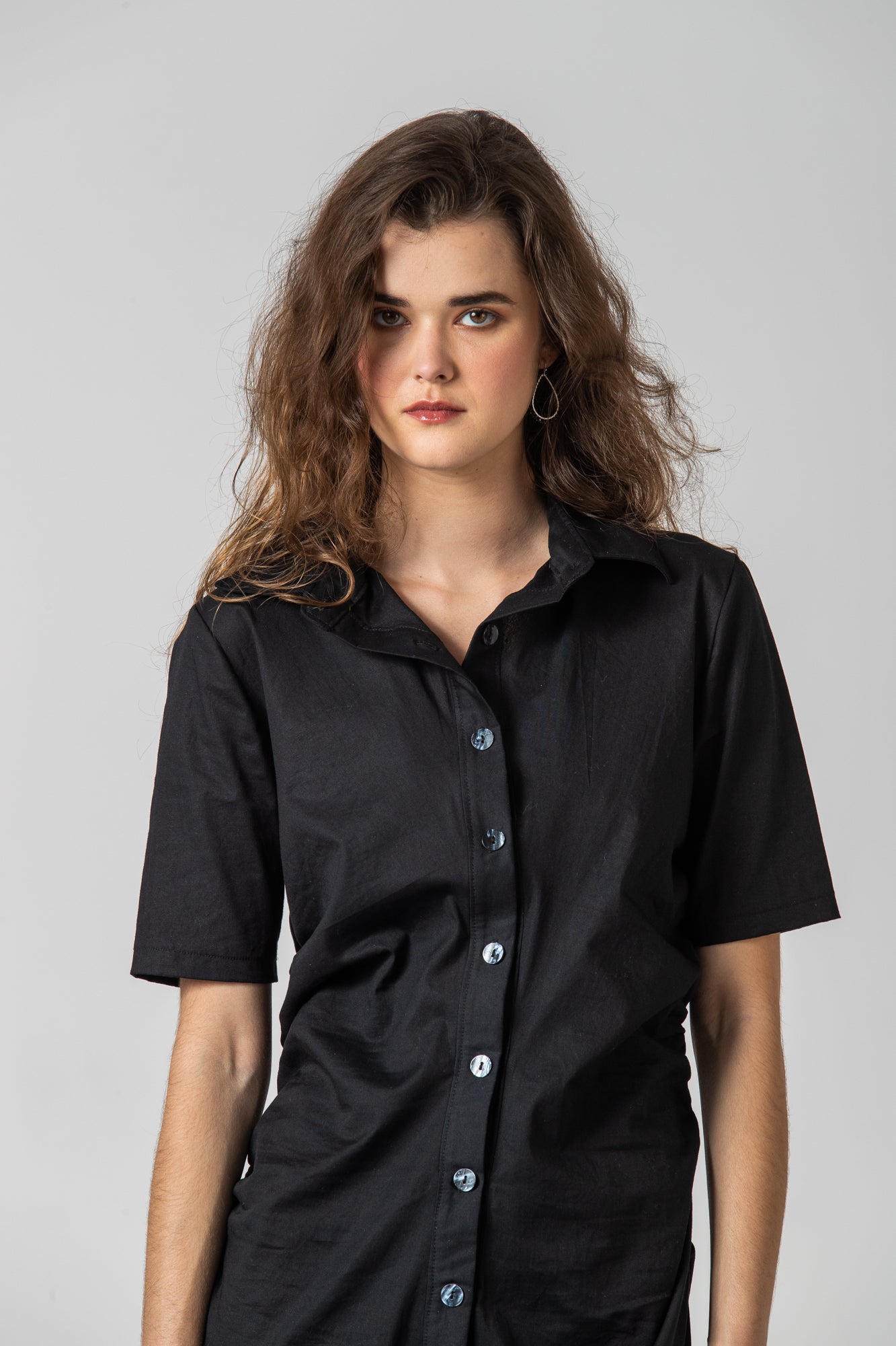 Seville Ruched Dress - Black
