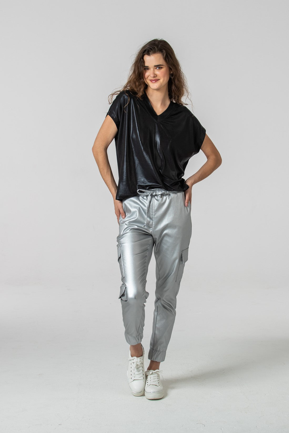 Boston Cargo Pants - Silver