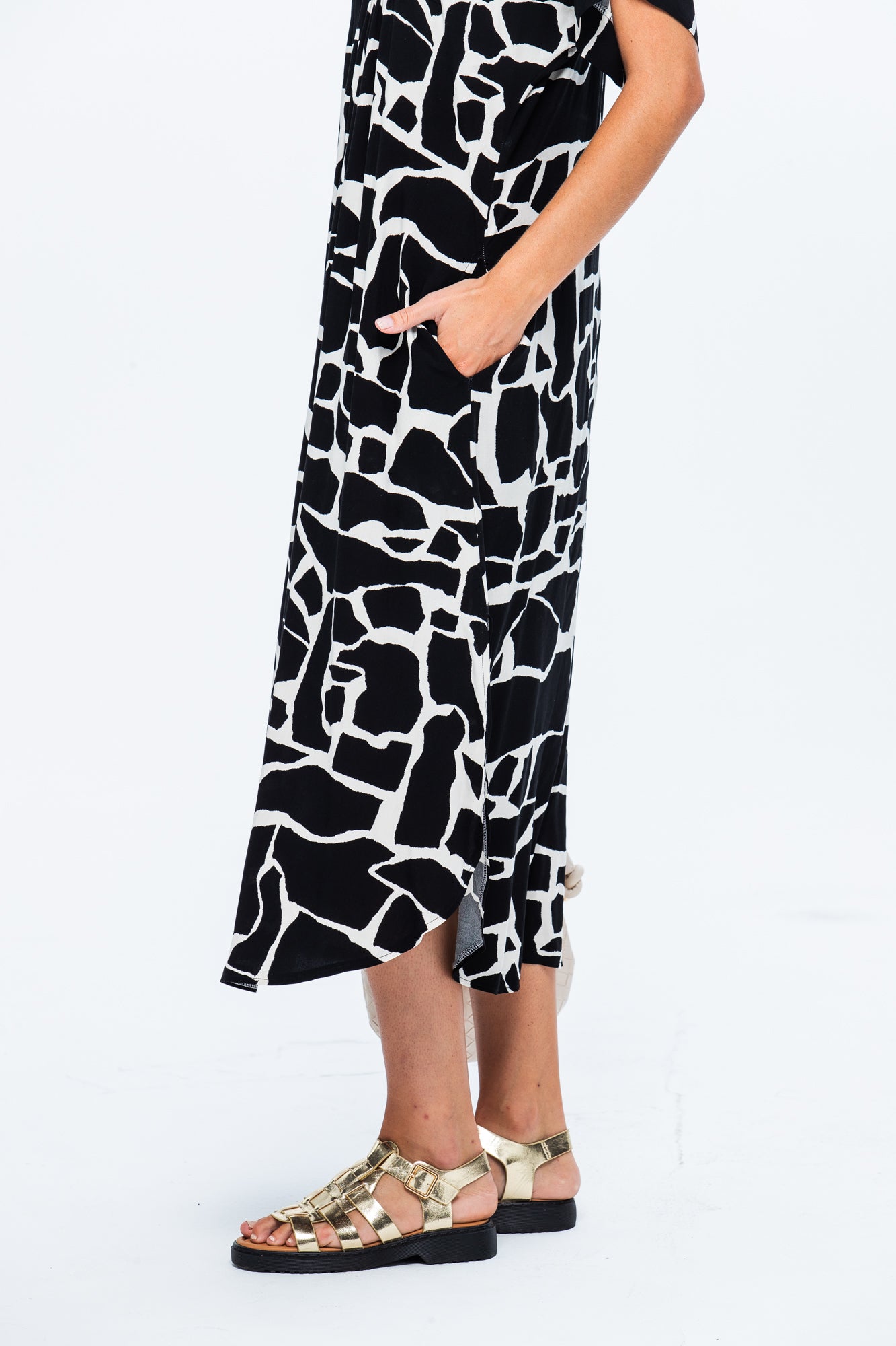 Zanzibar Dress - Black and White