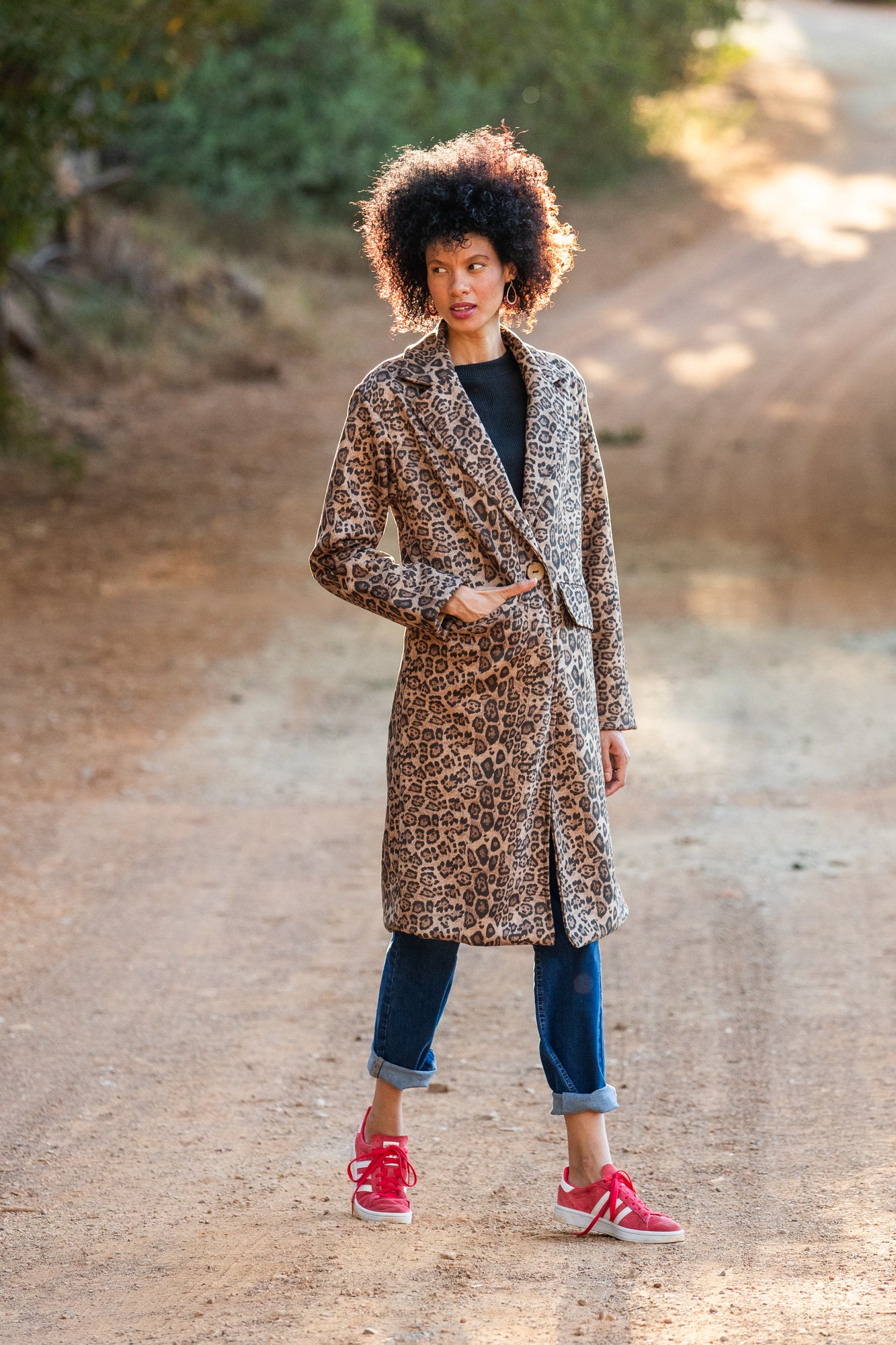 Naomi Coat - Animal Print