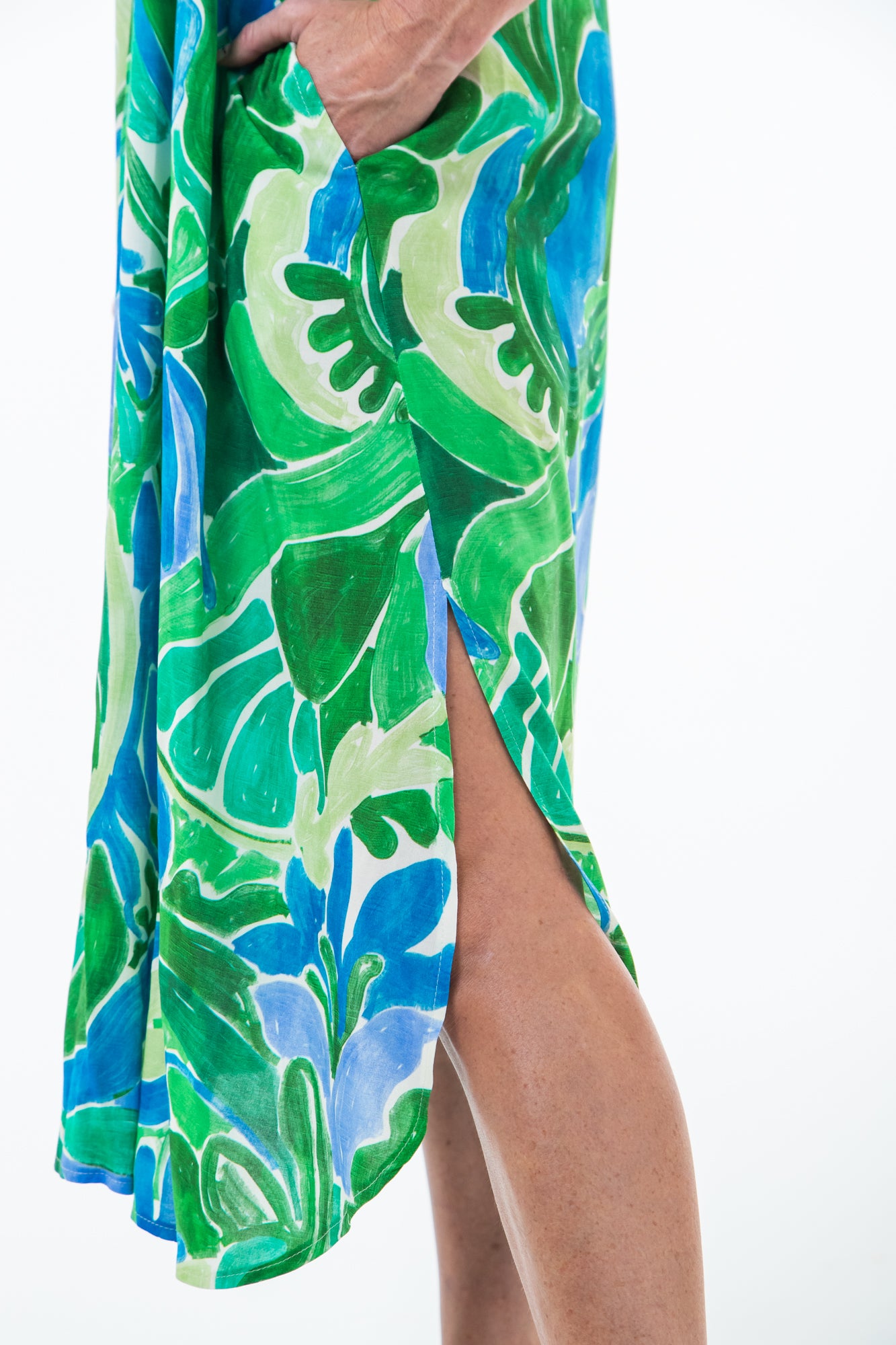 Zanzibar Dress - Green and Blue