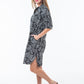 Sicily Shirt Dress - Black and White