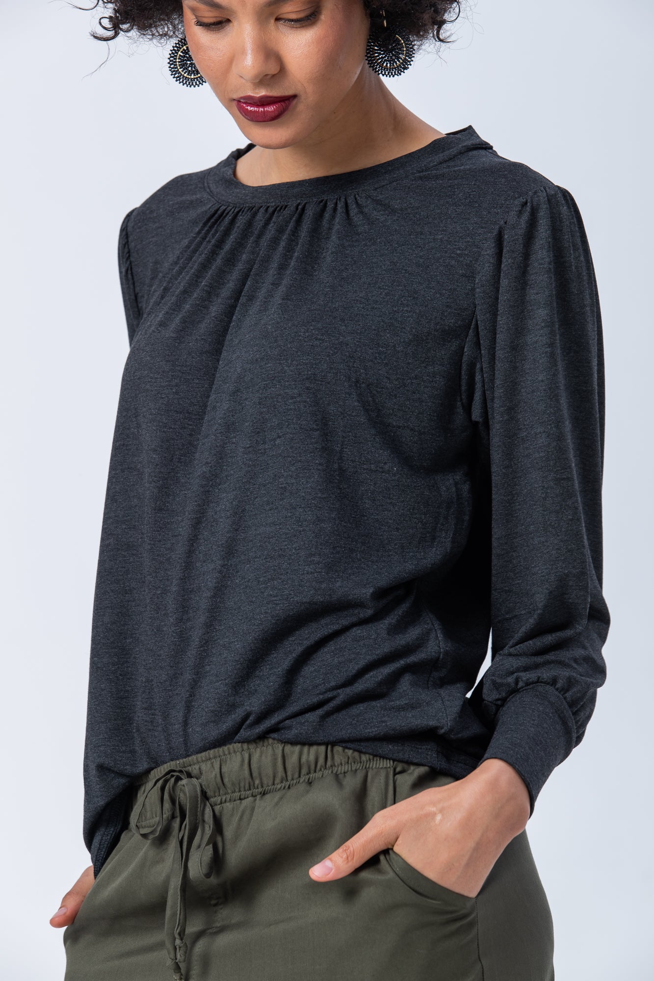 Aspen Winter T-shirt - Dark Grey Melange