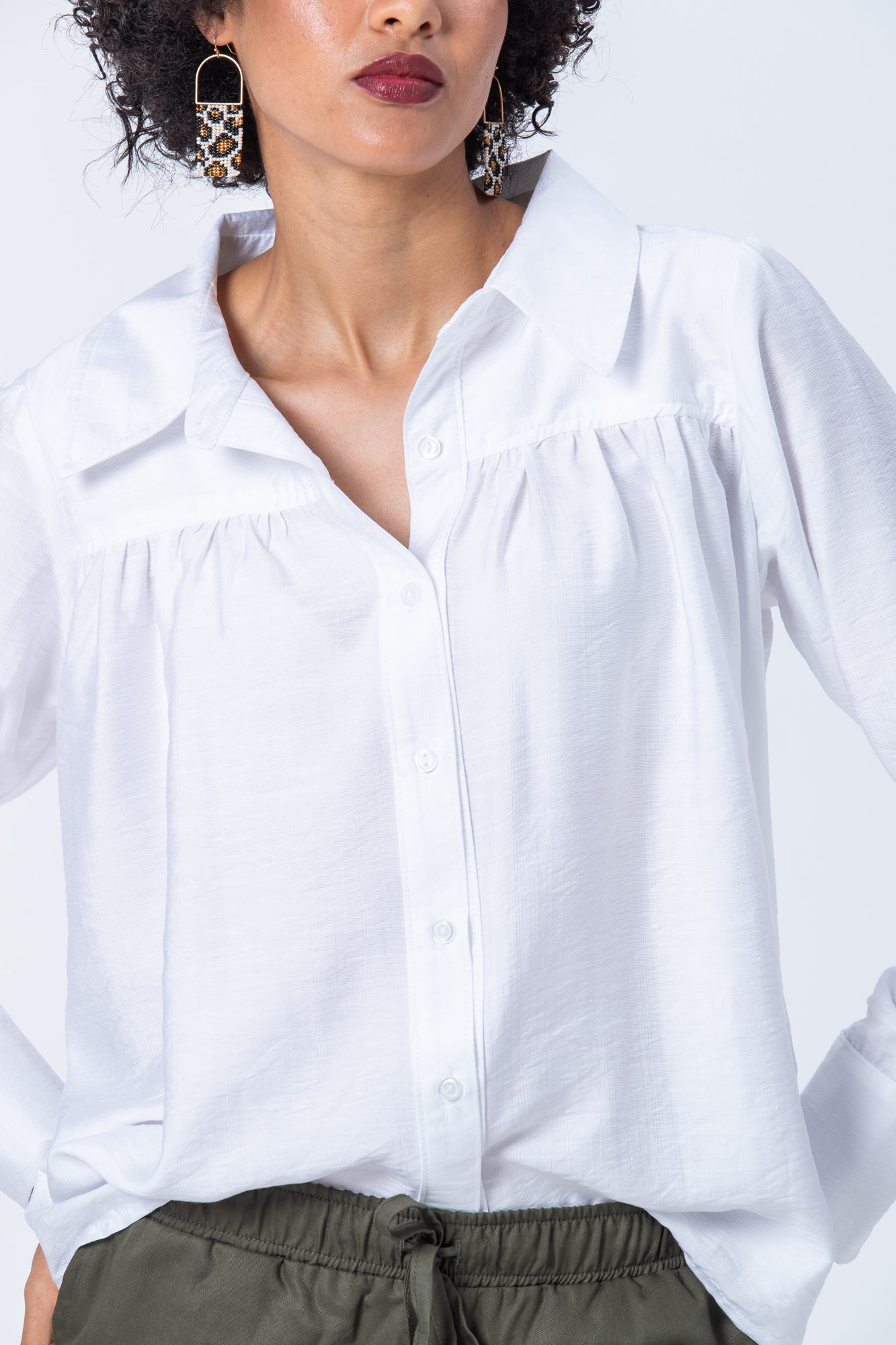 Milan Collar Shirt - White