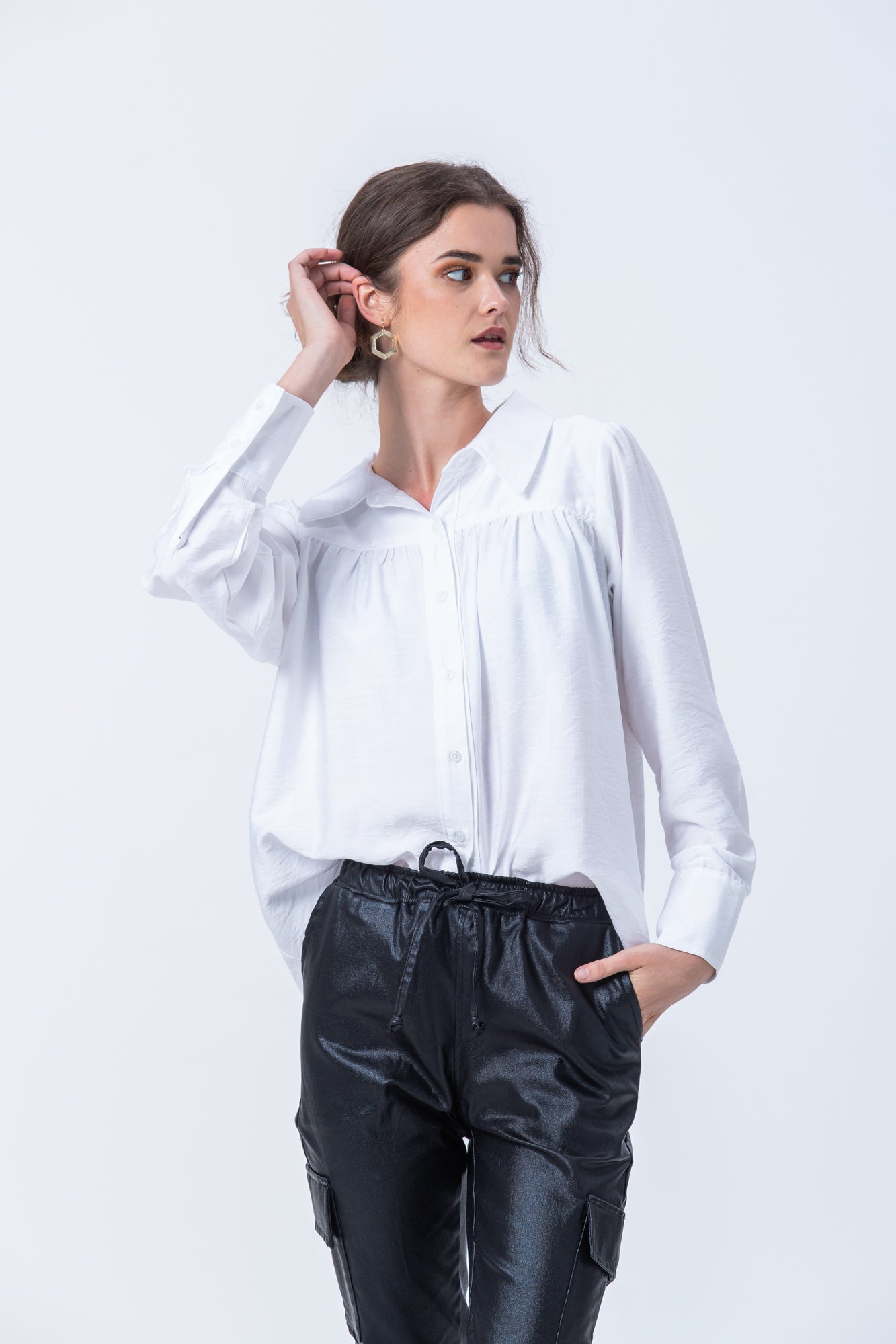 Milan Collar Shirt - White