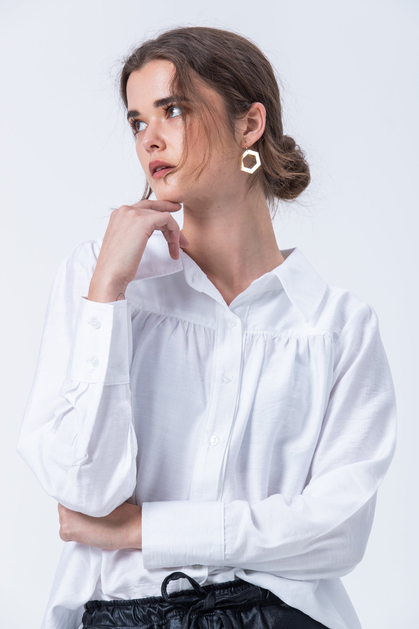 Milan Collar Shirt - White