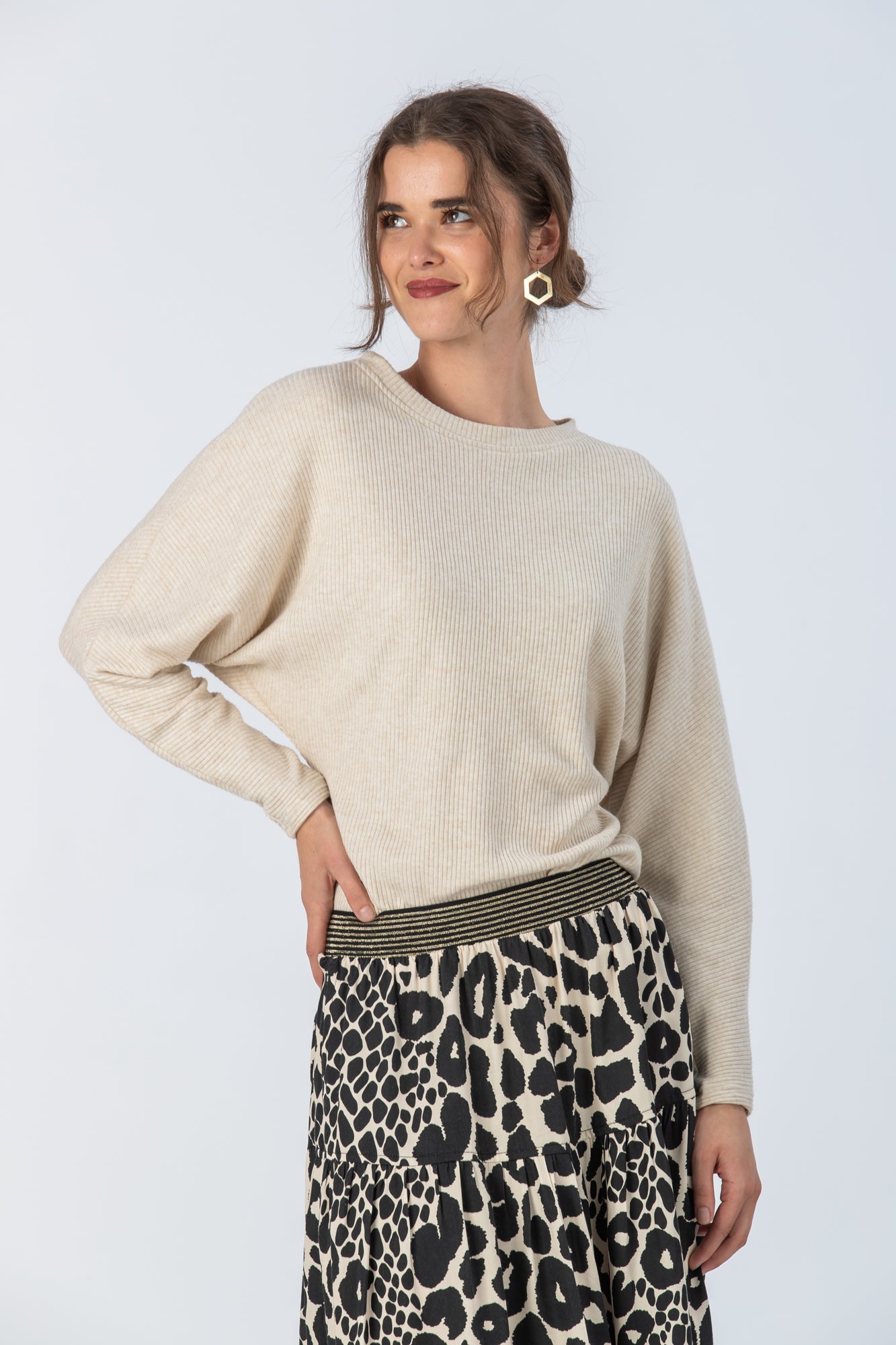 Siena knit top - Creme