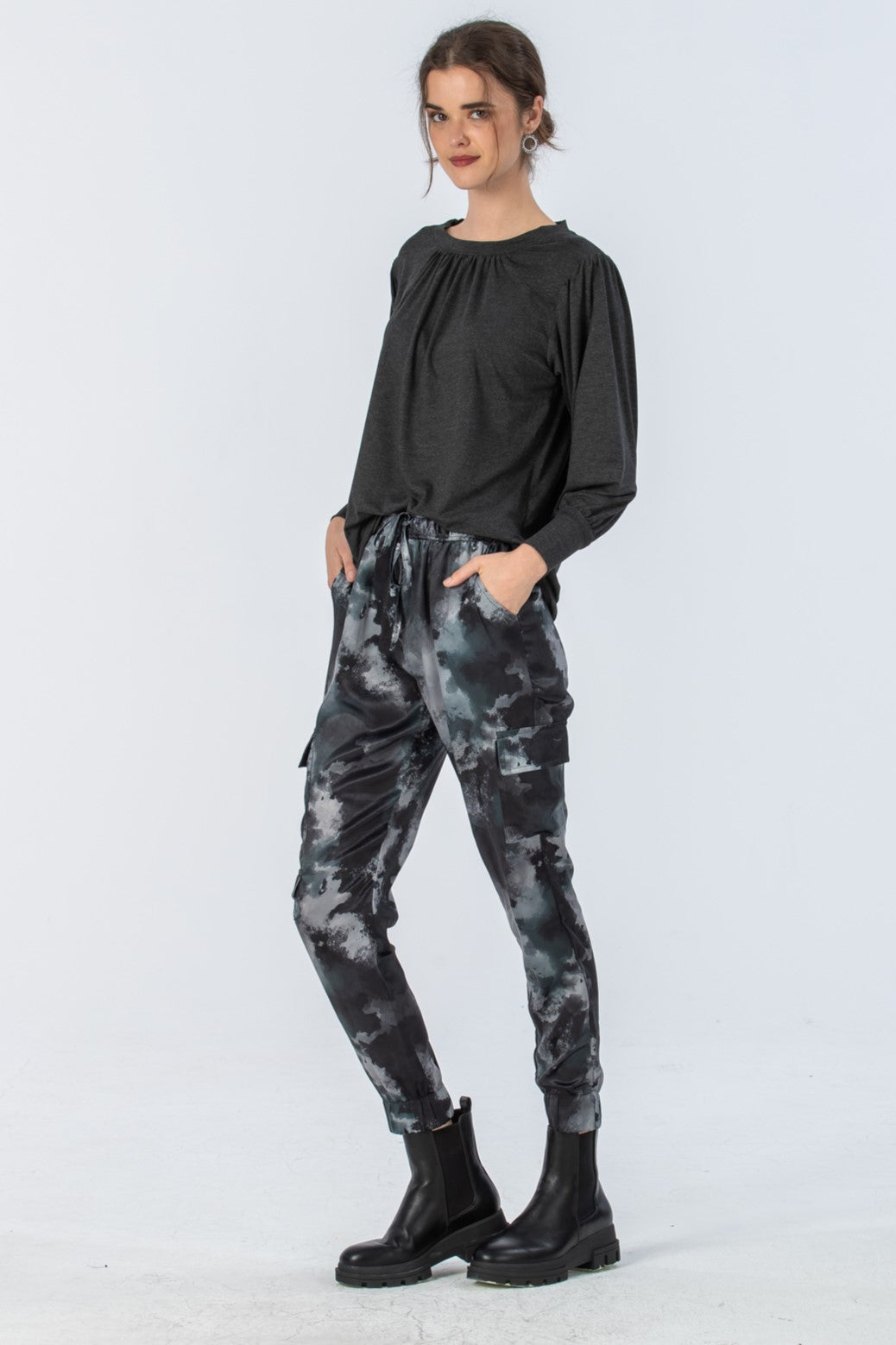 Boston Cargo Pants - Grey Fatigue