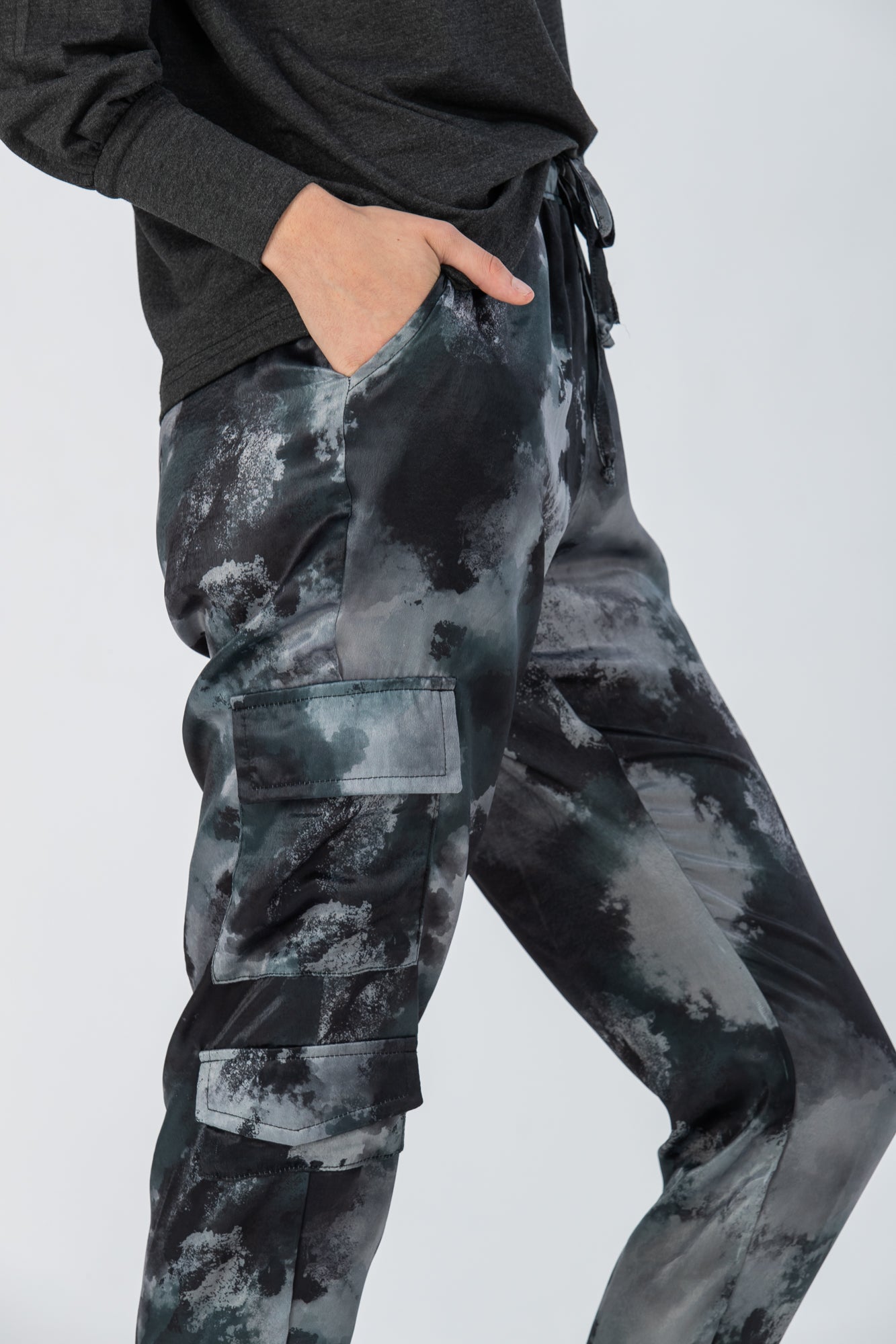 Boston Cargo Pants - Grey Fatigue