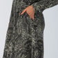 Sofia Shirt Dress - Black and Creme