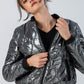 New York Bomber Jacket - Silver/Black
