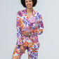 Long Pyjama Set - Orange and Lilac