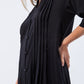Santorini Pintuck Dress - Black