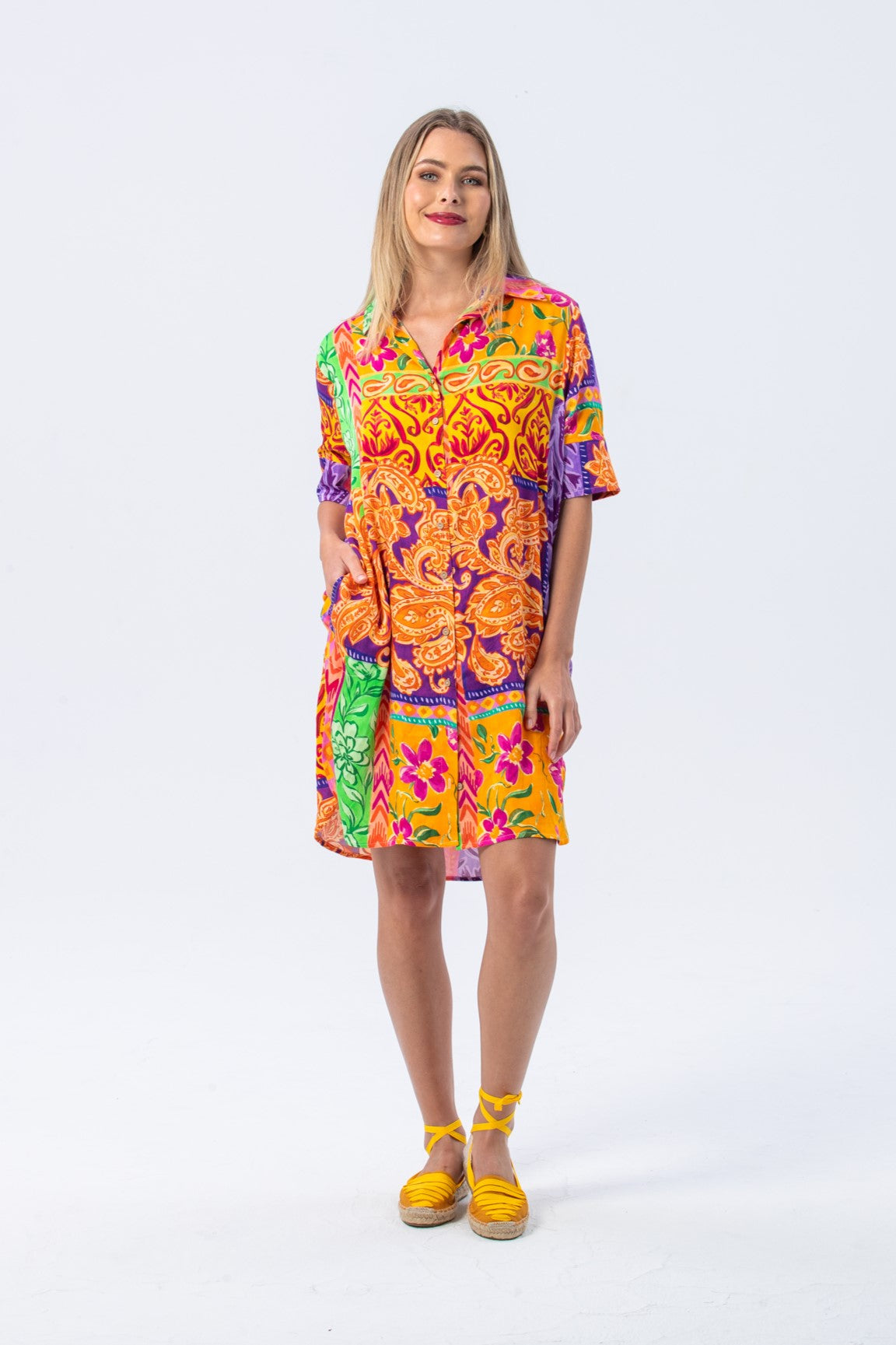 Rio Shirt Dress - Summer Abstract